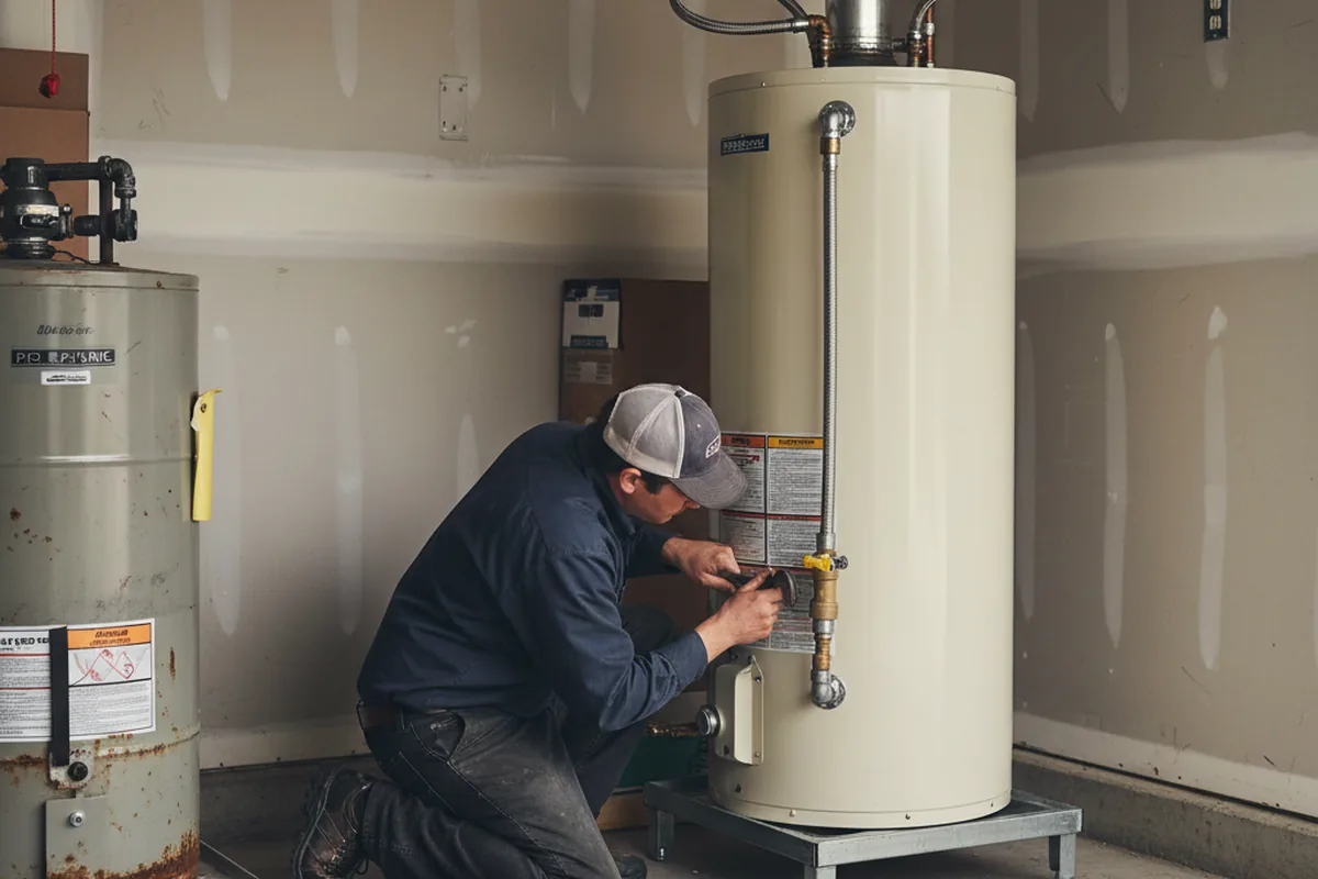 Water heater and shutoff valve replacement in Bolivia
